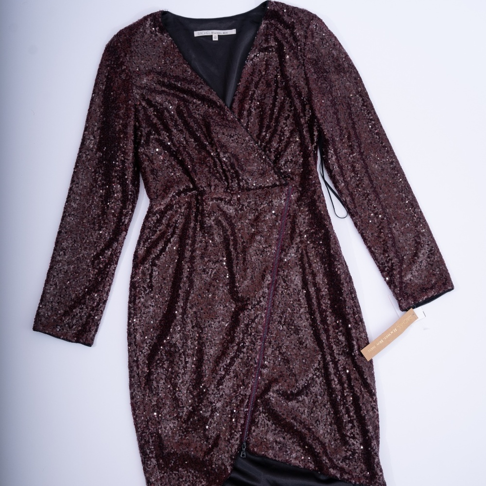 Burgundy Rachel Roy Sequin Dress